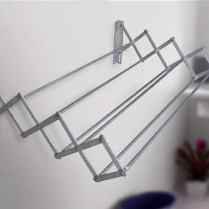 Varal Sanfonado Parede Retrátil Alumínio De 1 Metro